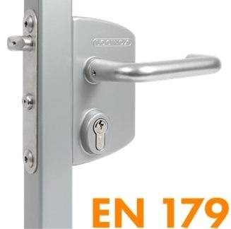 PANIK, Anschraubschloss 40-60,SILBER nach EN 179