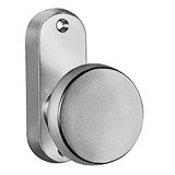 Gerader Knopf, rund auf ovaler Rosette AMF