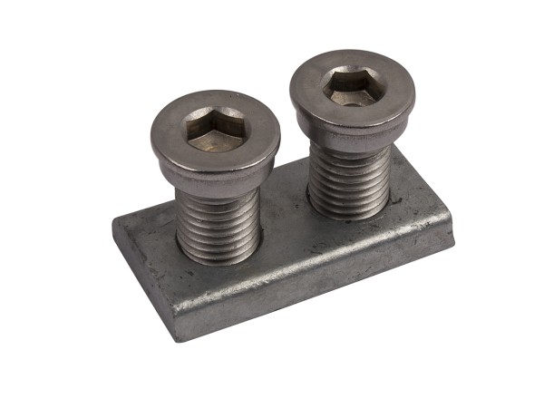 Befestigungsplatte 4DFix für 4-D-Band, feuerverzinkt