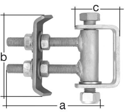 Spezialscharnier M16, doppelt
