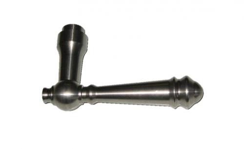 Drücker, konisch, stahlgrau