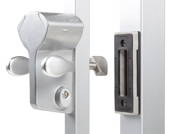 Codeschloss Schiebetor 40mm, silber