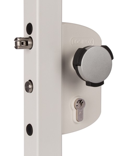 SCHWIMMBADSCHLOSS P1,9010-WEIß LOCINOX