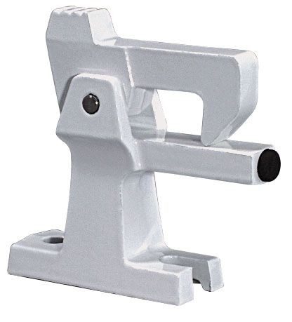 Türfeststeller, Bodenbefestigung silber E0 eloxiert