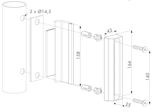 ANSCHLAG,DT,AB 40MM-RUNDR.ALU-NATUR