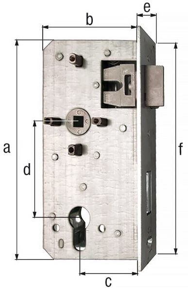 Ersatzschloss, D55mm für 40er Schlossgehäuse