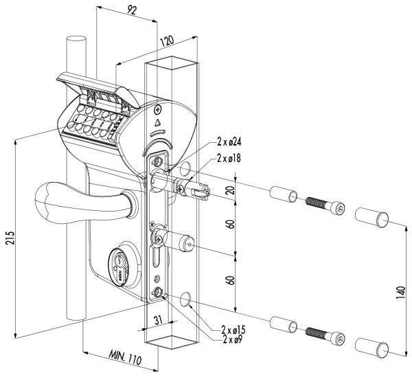 CODESCHLOSS,DREHT.40-60MM,SILBER,FR