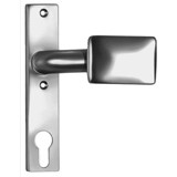 Gekröpter Knopf drehbar auf massives Kurzschild AMF