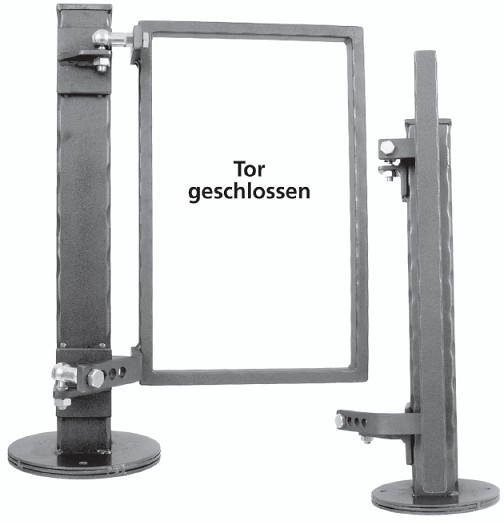 Hebetorbeschlag mit Montageplatte zum Anschrauben