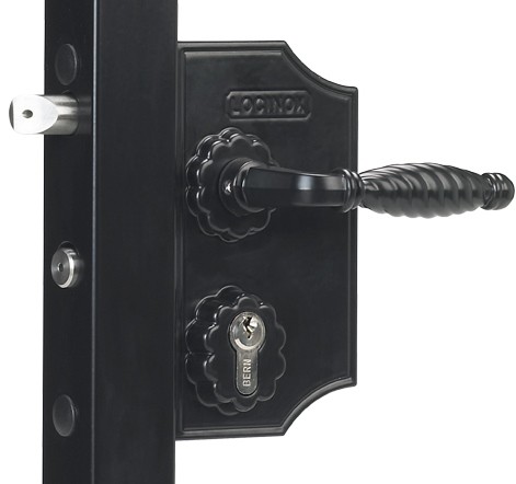 Ziergitterschloss, groß, 60-80mm, schwarz