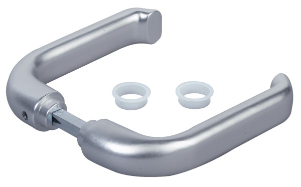 Drückerpaar, Aluminium verstärkt mit 10mm Vierkant