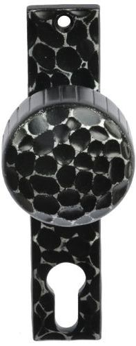 Knopf, gerade, fest auf Kurzschild, wabenhämmerung