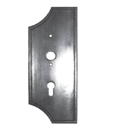 Schlosskastenblende, glatt DIN links