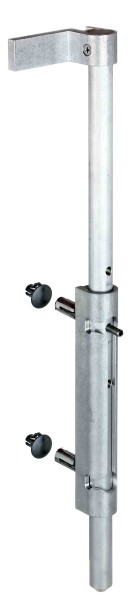 Bolzenstangenriegel, Alu-natur, Stahl-Riegel Locinox