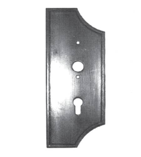 Schlosskastenblende, glatt DIN rechts